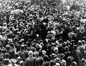 racehorse Sansovino, ridden by twenty-one-year-old jockey Tommy Weston led in by Lord