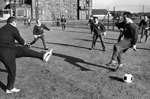Racing Club of Argentina players and manager training at Troon ahead of the World Club