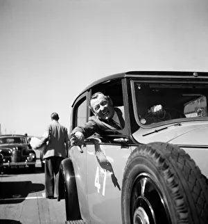 Motor Sports Prints: Racing at Goodwood, Richard Murdock in his Rolls Royce which he drove in the Celebrities