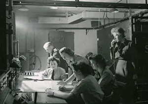 Radar Operators August 1945 WaF Radar Operator - Pictured airwoman plotting
