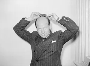 Radio Broadcaster Presenter Roy Plumley at the BBC July 1953 Roy presents