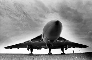 00367 Prints: The RAF Avro Vulcan V-bomber at the North East Aircraft Museum. 20 / 06 / 1984