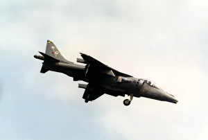 Air Display Prints: A RAF BAE Harrier II hovering at the Sunderland International Airshow