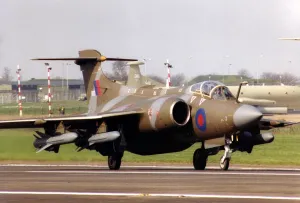 A RAF Hawker Siddeley Buccaneer, formerly the Blackburn Buccaneer