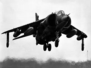 Air Display Prints: A RAF Hawker Siddeley Harrier GR3 Harrier Jump Jet'hovering