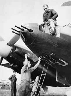 Planes Prints: RAF Mosquito intruders which gained fame for their train busting exploits while operating