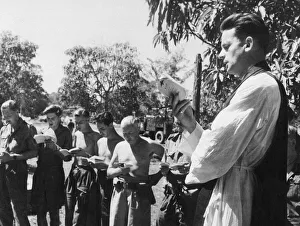 RAF Padre on Ramree Island. Squadron Leader Lewis Moore of The Woodlands