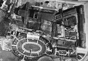 Radio Station Prints: RAF Photo Reconnaissance image of the damage inflicted on the Charlottenburg short wave