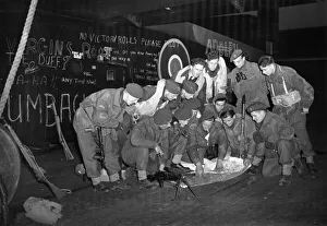 01462 Prints: At an RAF station from which part of the great Allied airborne armada set out for Germany