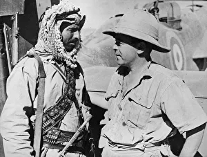Middle East Prints: RAF stations on the Iraq - Transjordan frontier are guarded by the famous Arab Legion of