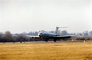 00367 Prints: A RAF Vickers VC10 strategic transport aircraft landing RAF Lemming