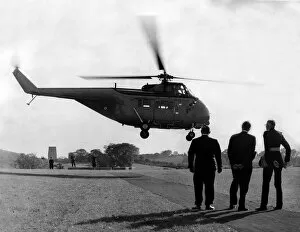 00359 Collection: A RAF Westland Whirland, (XN 127) of the Queens Flight, piloted by Prince Philip