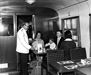 Waiter Prints: Railways - Buffet Service - Mr Bernard Bresner of Llanrumney