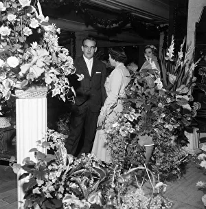 Rainier III, Prince of Monaco and Princess Grace at a Berkeley Square florist