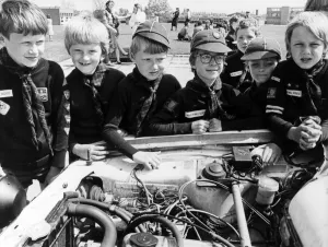 Boy Scouts Prints: Rally cars mingled with reef knots when hundreds of Cubs gathered for their annual fun