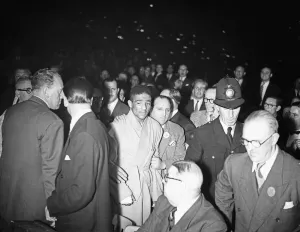 Randolph Turpin v Sugar Ray Robinson fight at Earls Court