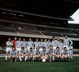 Football Strip Prints: Rangers FC ECWC European Cup Winners Cup team line-up during training before final