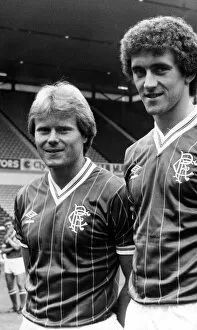Images Dated 1st January 1982: Rangers FC players, Dave MacKinnon pictured on the left. Circa 1982