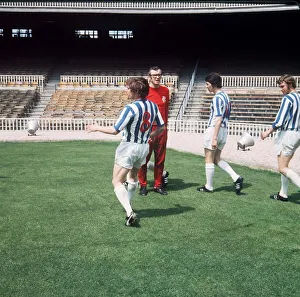 Core93 Prints: Rangers players and manager Jock Wallace training for the European Cup Winners Cup final
