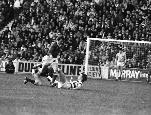 Goalkeeper Prints: Rangers V Celtic January 1983 New Years day Old Firm Match