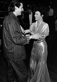 Suits And Jackets Prints: Raquel Welch dancing with Tony Hadley at Hippodrome London in Ocotber 1984