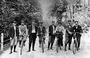 Moustache Prints: A rare picture of the pioneer members of the Novocastrian Cycling Club in 1891