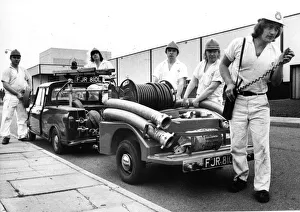 Firefighter Prints: It must rate as the diddyest fire engine in the North East but this specially convered