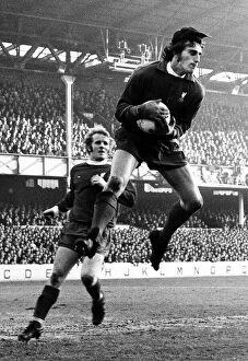 00771 Collection: Ray Clemence Everton v Liverpool Division One Football Dec 1973 Liverpool