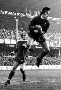 Ray Clemence Everton v Liverpool Division One Football Dec 1973 Liverpool
