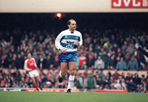 00638 Prints: Ray Wilkins Football player for Queens Park Rangers 1990 in a FA Cup match against