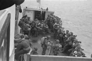 Re-enforcements arriving off the Normandy coast 10 days after the D-Day landings 16th