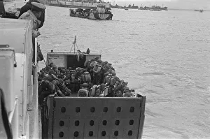 Re-enforcements arriving off the Normandy coast 10 days after the D-Day landings 16th