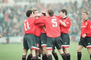 01031 Prints: Reading 0-3 Manchester United, FA Cup 4th Round match at Elm Park