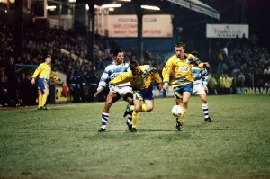 Reading 1 -1 Cardiff FA Cup match held at Elm Park Stadium. 3rd February 1998
