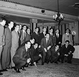 00932 Prints: Real Madrid football team pictured in London ahead of their friendly with Crystal Palace