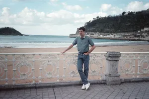 Coast Prints: Real Sociedad footballer John Aldridge in San Sebastian, Spain. 5th March 1990