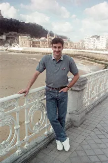 Real Sociedad footballer John Aldridge in San Sebastian, Spain. 5th March 1990