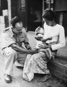 The rebirth of Civil Life in Burma. Medical aid was a priority charge on both Army