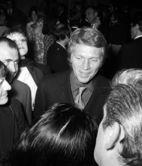 Reception Prints: Reception for Steve McQueen star of Bullitt at the savoy hotel 5th June 1969