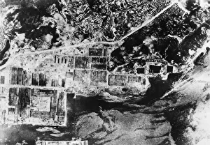 Bombings Prints: Reconnaissance photography after Superfortress attack on the Keriyama Chemical Company