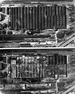 01453 Prints: Reconnaissance pictures taken after the RAFs 1000 bomber raid on Cologne on May 30th