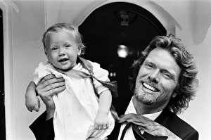 Record-breaking ocean racer Richard Branson powers his 1