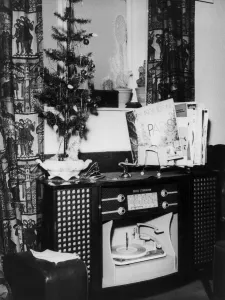 00267 Prints: Record player found in Harry Houghtons living room which contained vital information