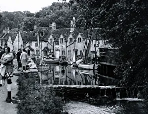 Landscapes And Gardens Prints: A recreated coastal fishing village at Castle Combe in Wiltshire for the film Dr Dolittle