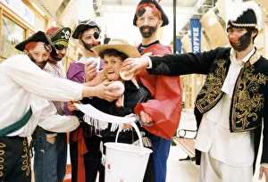Red Nose pirates - Christine Rennie gets the wet sponge treatment from Ben Audsley