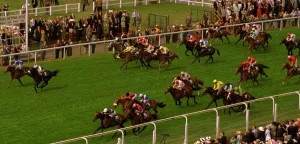 Jockeys Prints: Red Robbo heads the near side group to win the Hunt Cup at Royal Ascot - June 1997