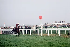 Red Rum and jockey Brian Fletcher win the Grand National at Aintree for the second