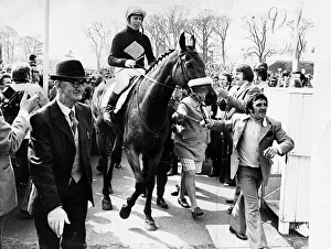 Red Rum racehorse jockey Brian Fletcher after unique Aintree Ayr Grand national Double