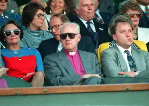 REG GEORGE CAREY - ARCHBISHOP OF CANTERBURY AT THE WIMBLEDON SEMI FINALS JULY 1994
