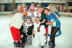 00773 Prints: Regulars from the Cleveland Hotel, Middlesbrough held a fancy dress ice skate